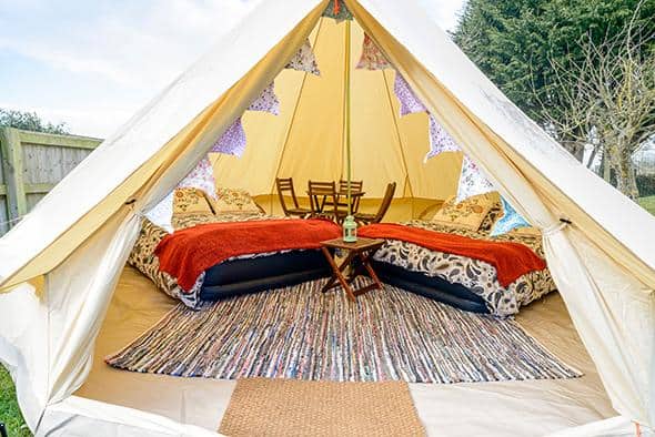 4 person Glamping tent for Belgian F1 Grand Prix at Spa Francorchamps