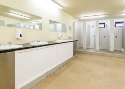 Whittlebury toilets and showers for the Silverstone MotoGP